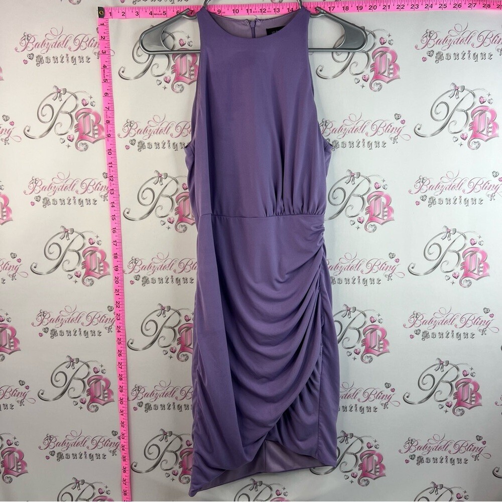 le chateau dress cinch light stretchy Lavender Sleeveless Midi Dress